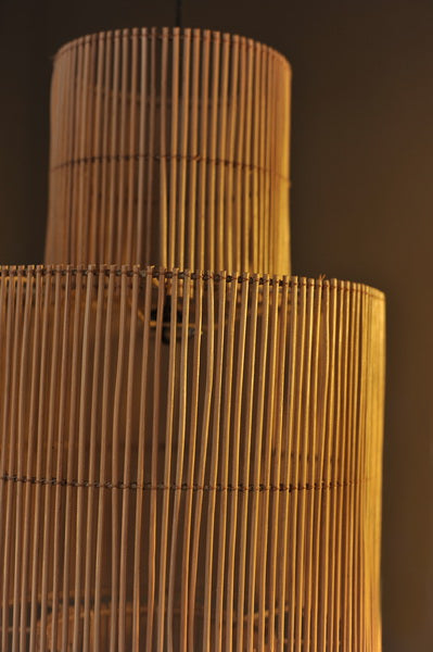 rattan standing lamp shade