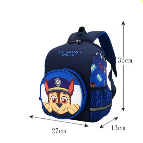 Mochila Escolar Infantil - Cãezinhos Aventureiros - Tamanho