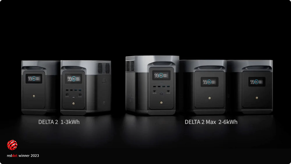 DELTA 2 1 až 3 kWh. DELTA 2 Max 2 až 6 kWh.
