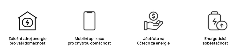 Záložní zdroj energie, Mobilní aplikace, Šetřete na účtech za energie, Buďte energeticky nezávislí