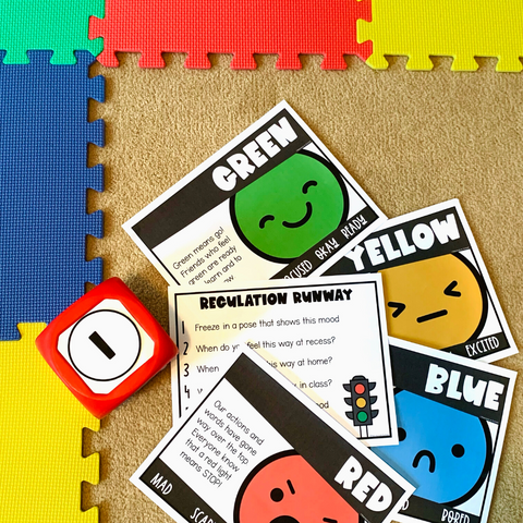 Regulation blue yellow green red counseling game