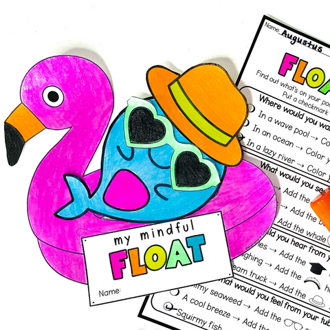 Summer pool floaty mindful glyph craft