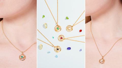 Birthstone Jewellery Featuring Emerald and Pearl Gemstones