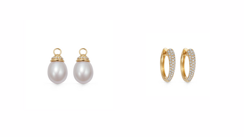 Pearl Detachable Drop Earrings