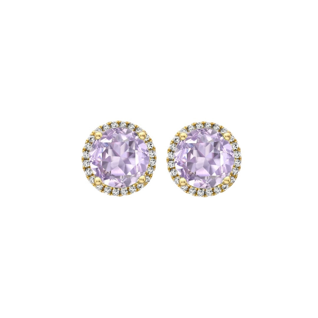 Grace Lavender Amethyst and Diamond Stud Earrings – Kiki McDonough Ltd