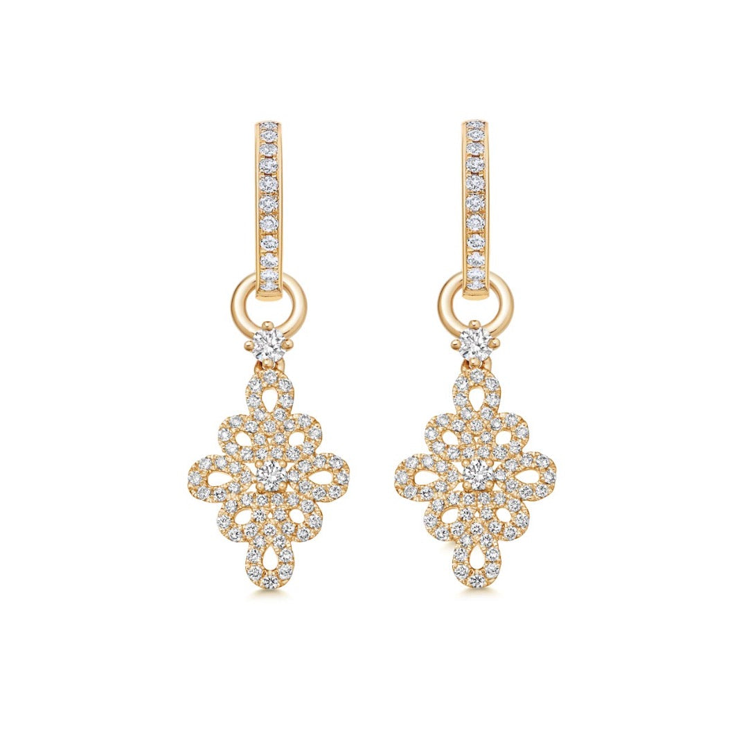 Lace Diamond Detachable Earrings – Kiki McDonough Ltd