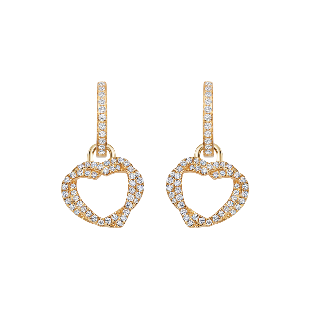 Lovestruck Intertwined Diamond Detachable Earrings#N#– Kiki McDonough Ltd
