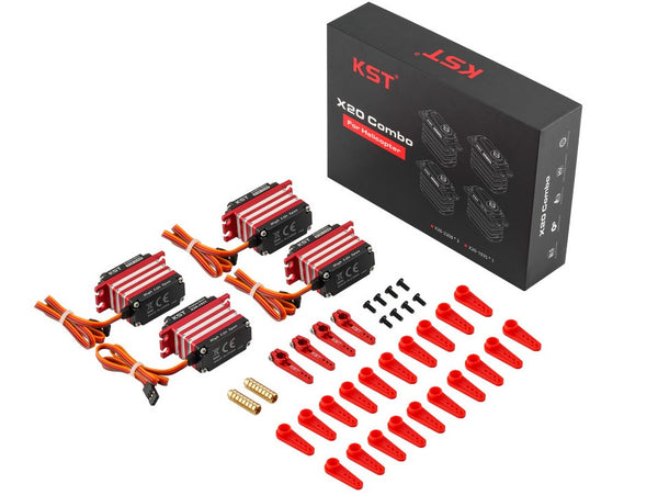 KST X20 Combo Brushless Servos X20-2208 X20-1035 for RC Helicopter