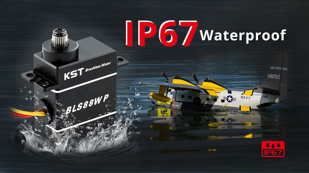 BLS88WP Waterproof Brushless Micro Servo 8.5kg.cm 8.4V for RC Car, RC Boat, RC Seaplane