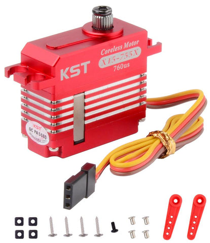 KST X15-755X Digital Metal Gear Coreless Servo 10.2kg.cm 0.04sec for RC Helicopters