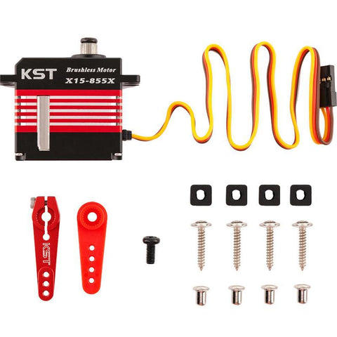 KST X15-855X v8.0 Digital Metal Gear Brushless Helicopter Tail Servo 24.47KG 760us/560Hz 0.05 Sec