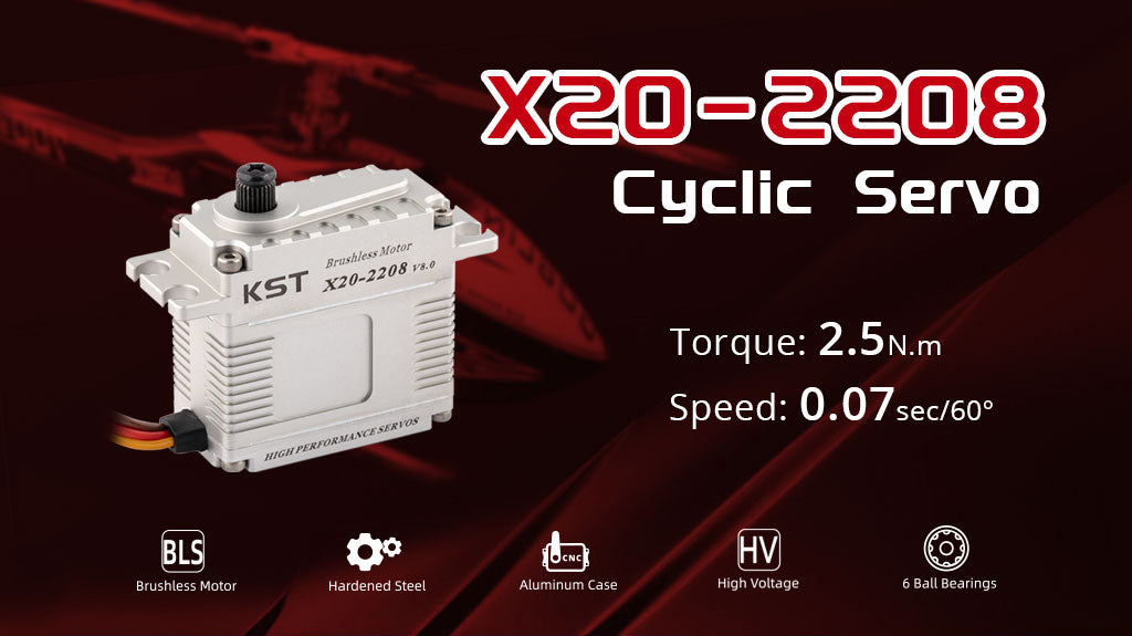 KST X20-2208 Brushless Servos for RC Helicopter