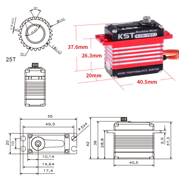 X20-3012 Servo Size