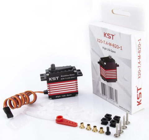X20-7.4-M-820 HV Brushless Standard Servo for RC Helicopters