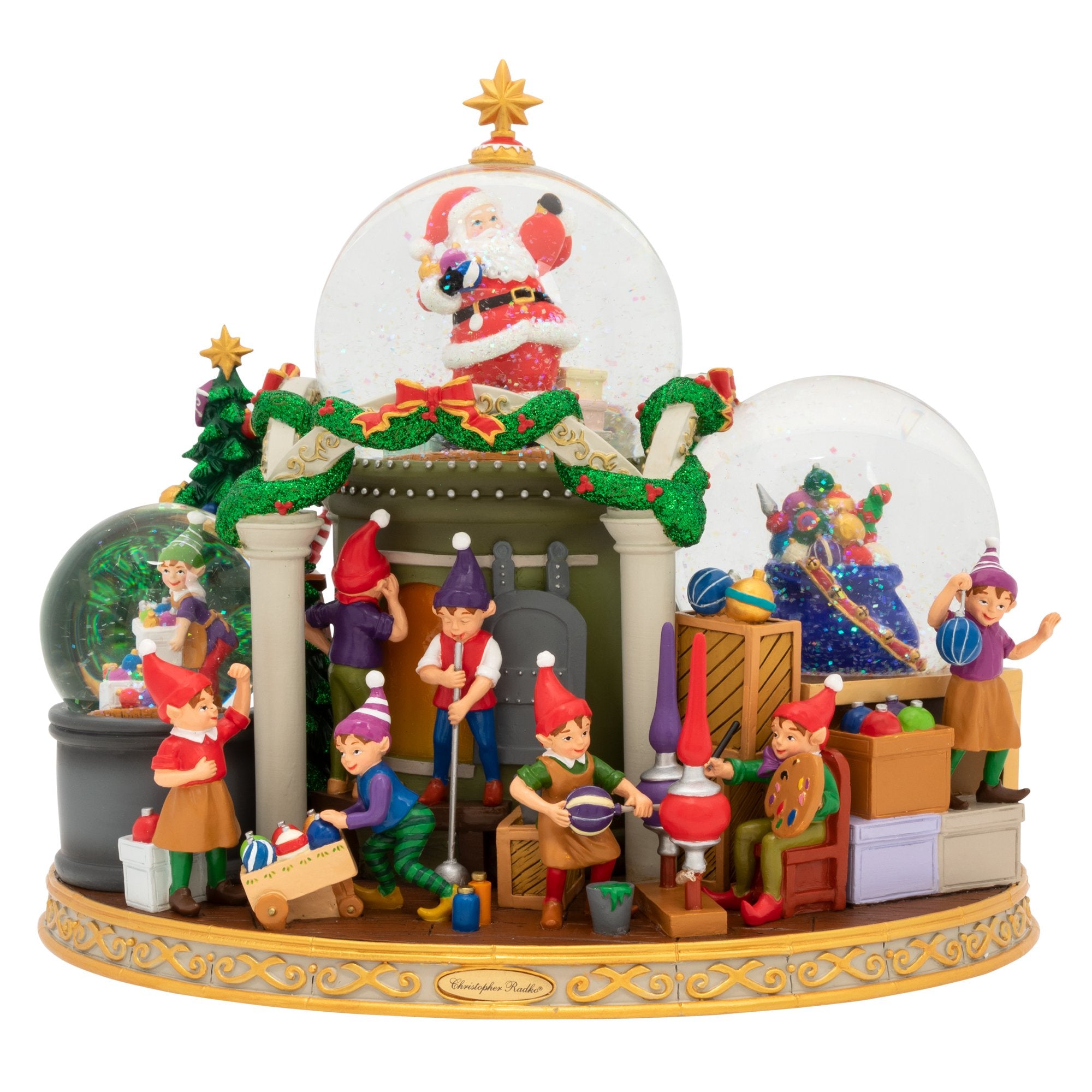 質屋 通販 Christopher Radko Snowglobes Wintery Scene Snowglobe＿並行輸入品 室内装飾 