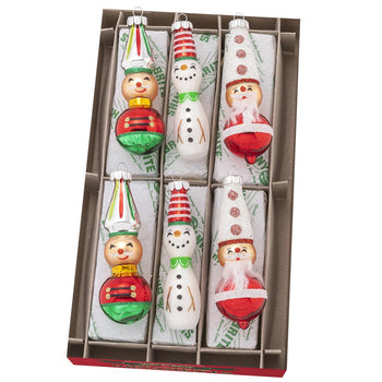 Christopher Radko Company Holiday Splendor Mini Caps W/ Tinsel - 12 Glass  Ornaments 2 Inch, Glass - Shiny Brite Set/12 4026101