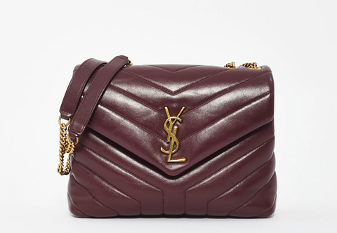 loulou bag in burgundy