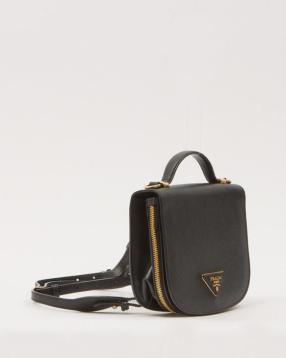 Prada Black Saffiano Leather Odette Convertible Backpack – RETYCHE