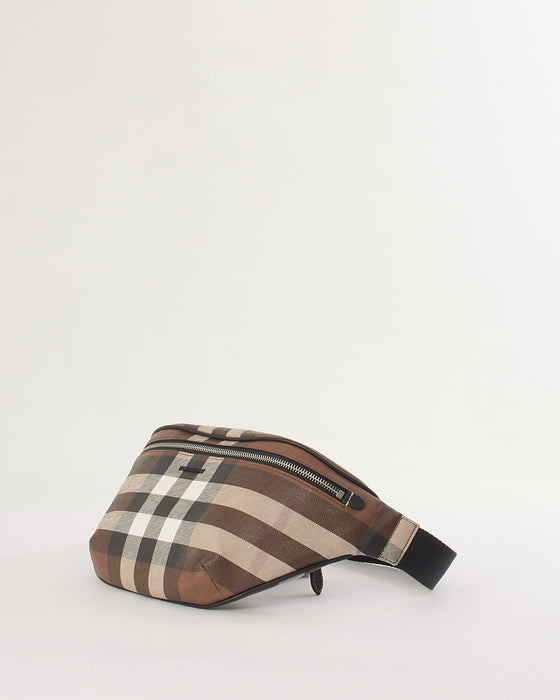 Burberry Brown Canvas Exaggerated Check Cason Bum Bag – RETYCHE