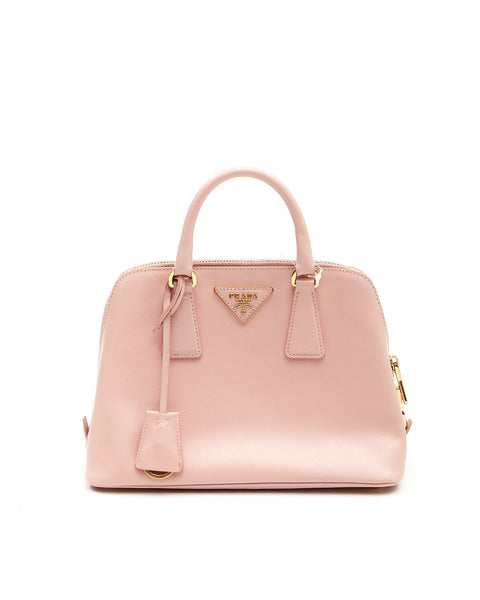 Prada Pink Saffiano Lux Leather Small Promenade Bag – RETYCHE