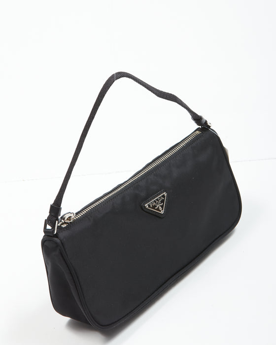 Prada Black Nylon Tessuto Baguette Shoulder Bag – RETYCHE