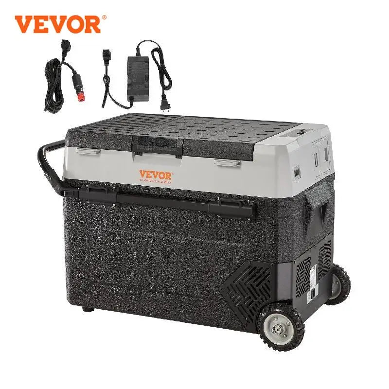 VEVOR 38L/53L Portable Car Refrigerator Freezer Electric Mini Fridge Ice Box