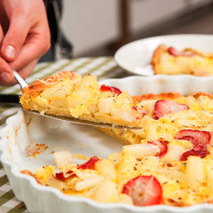 Quiche mit Spargel und Erdbeeren