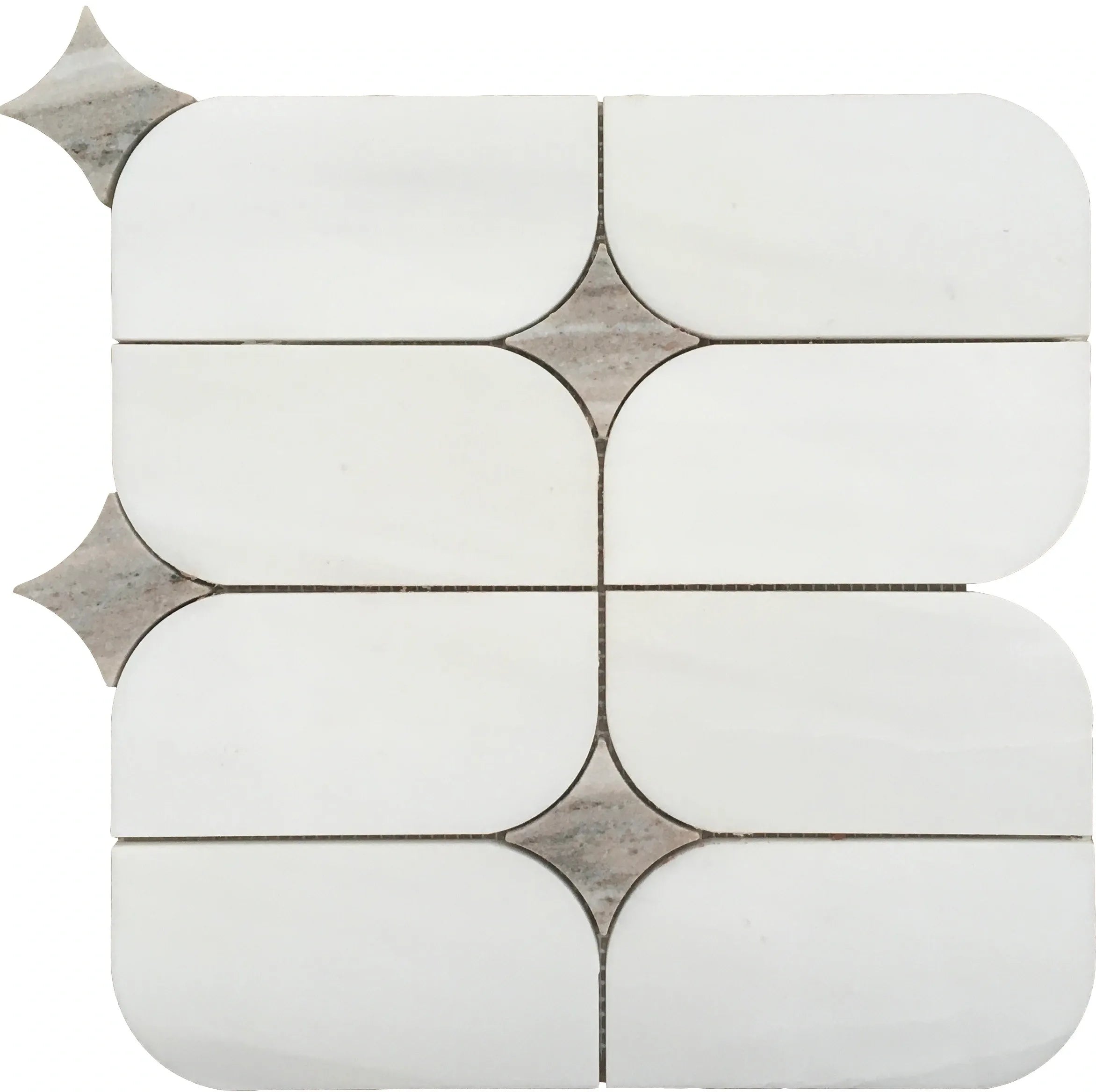 Aspire Stone Marble Imperial 12" x 12" Marble Mosaic