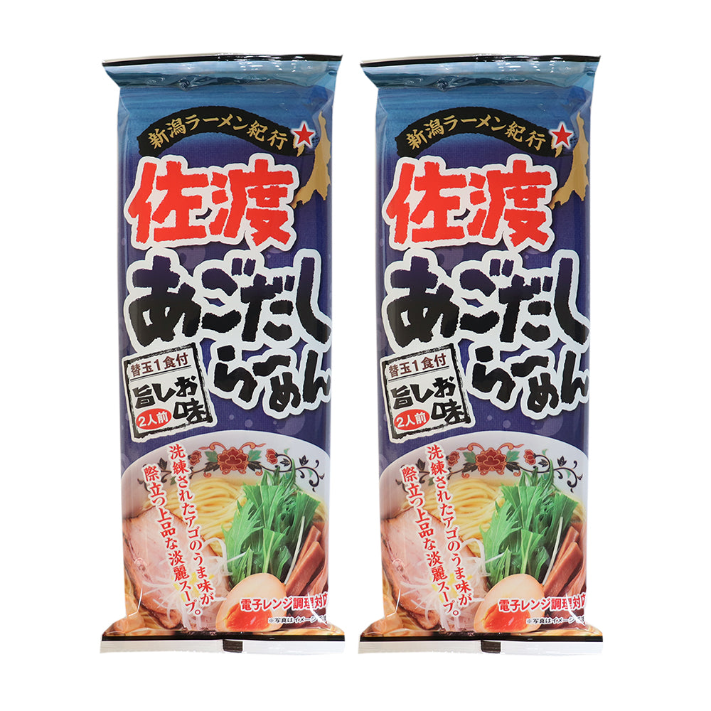 オンラインショップ　新潟産地直送　メール便配送　佐渡あごだしらーめん　–　310g×2袋　小竹食品