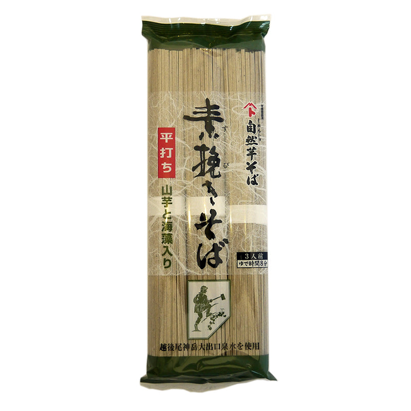 –　小竹食品　素挽きそば　自然芋そば　300g×12袋入　へぎそば　新潟産地直送　オンラインショップ