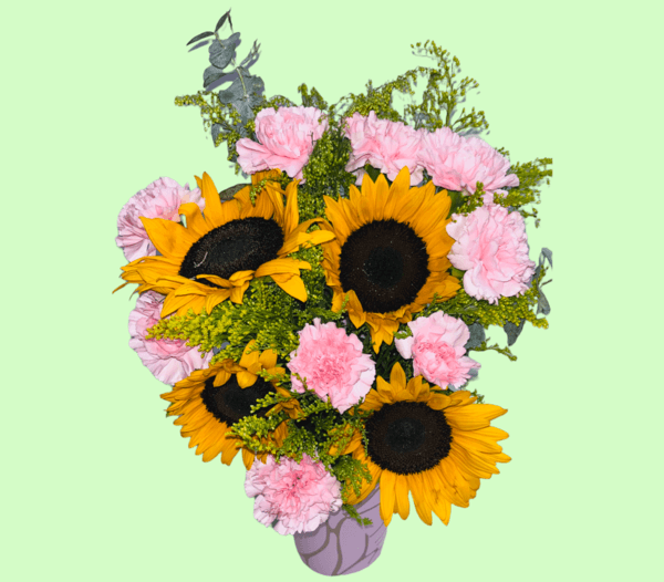 Girasoles en caja deco – FloresPara