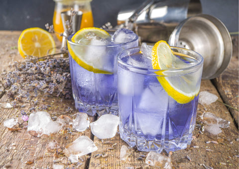Lavender alcoholic cocktail