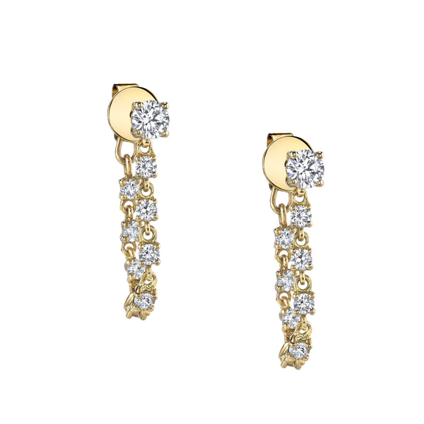 DIAMOND LOOP EARRINGS - Anita Ko