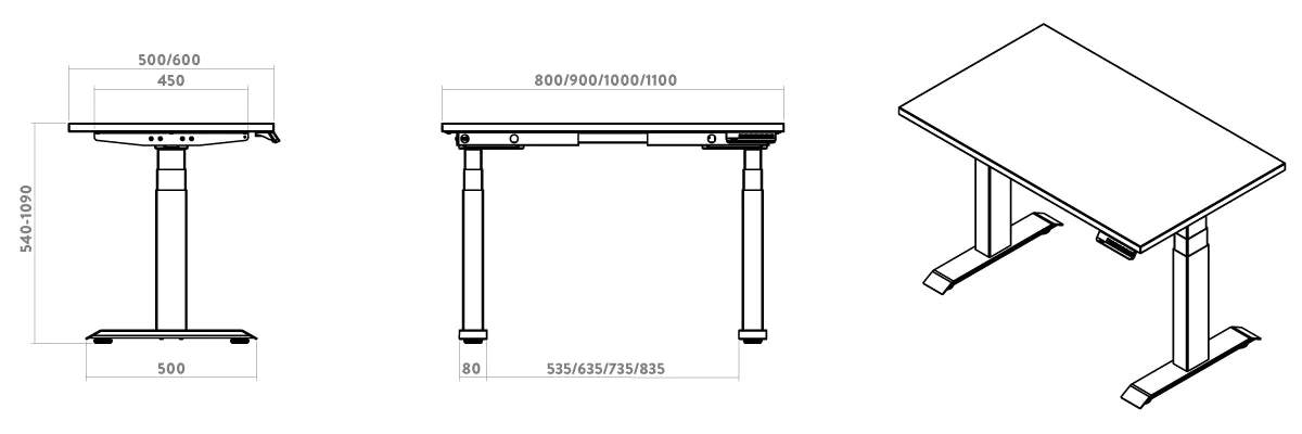 Kids desk specifications