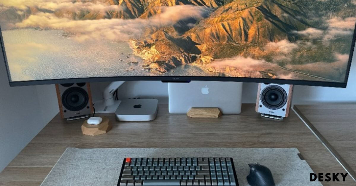 Ergonomic and Functional Laptop and Monitor Setup