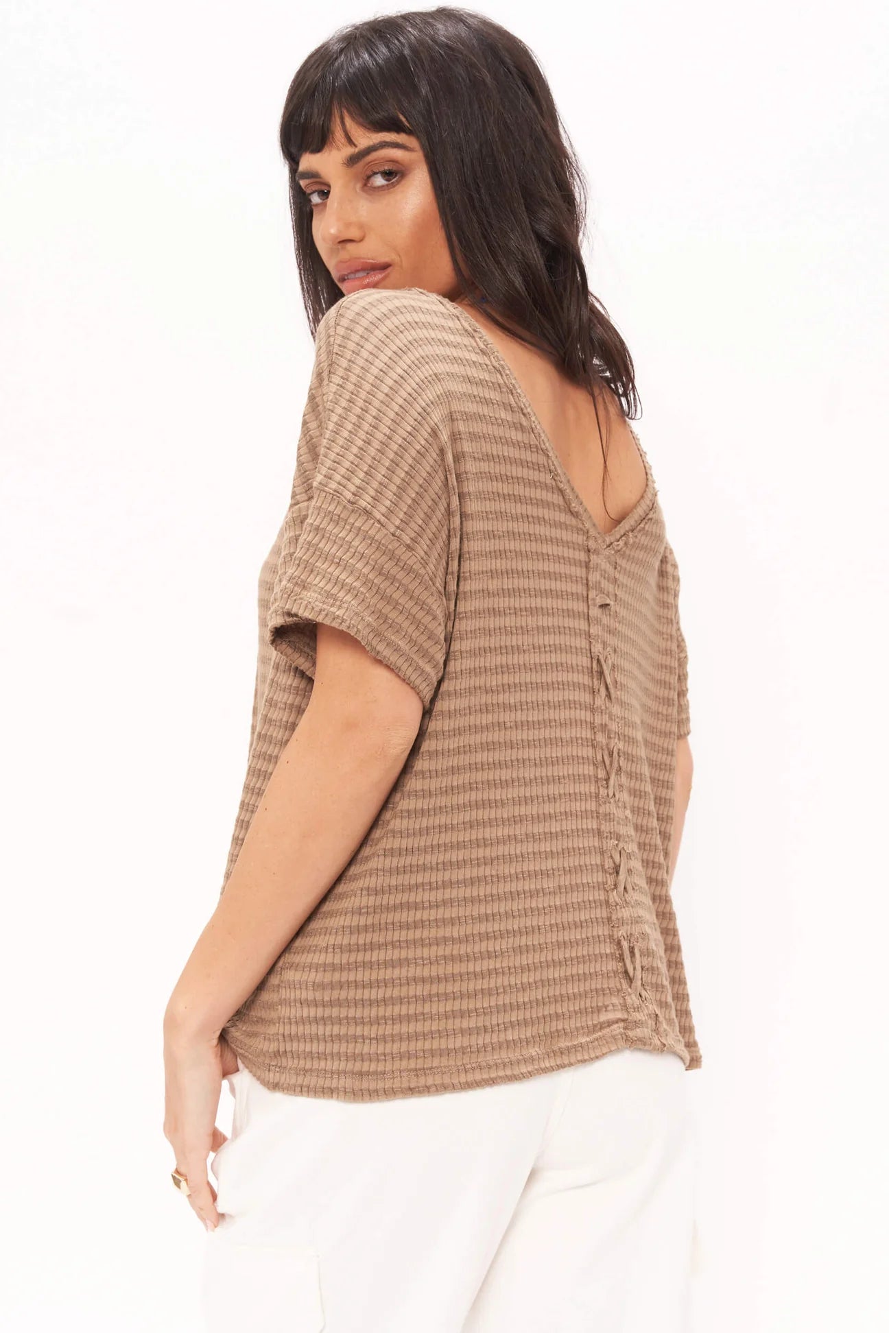 Isadora Back Lace Up Tee