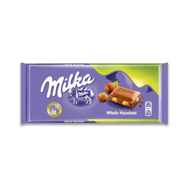 Šokoladas Milka Whole Hazelnut 100g 