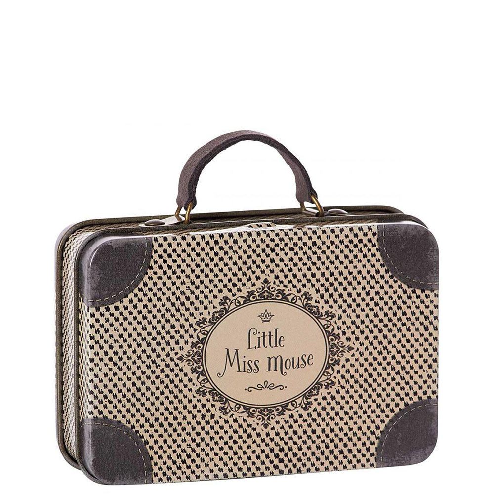 Maileg Metail Travel Suitcase Little Miss Mouse