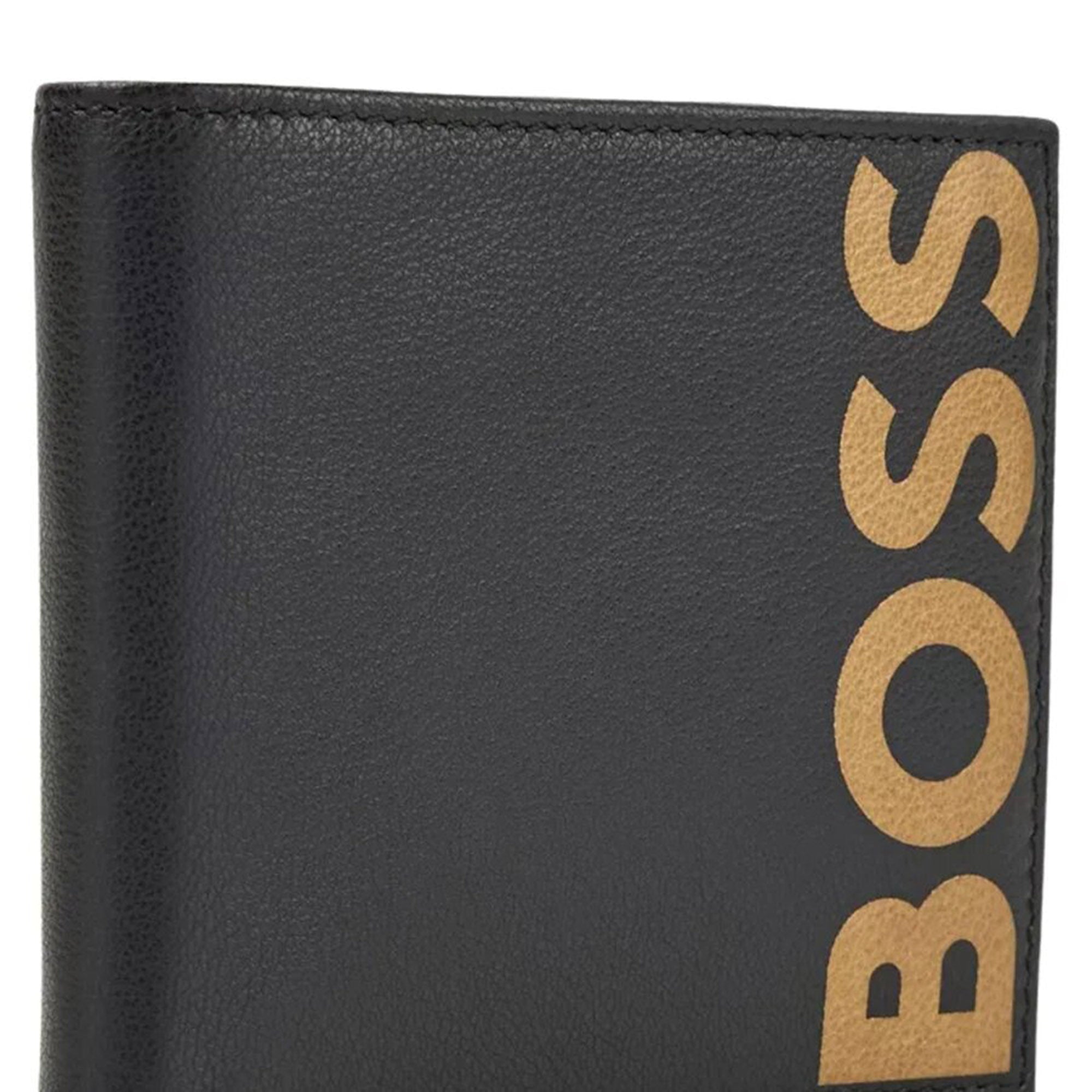 Hugo Boss Mens Big Logo Wallet Black One Size