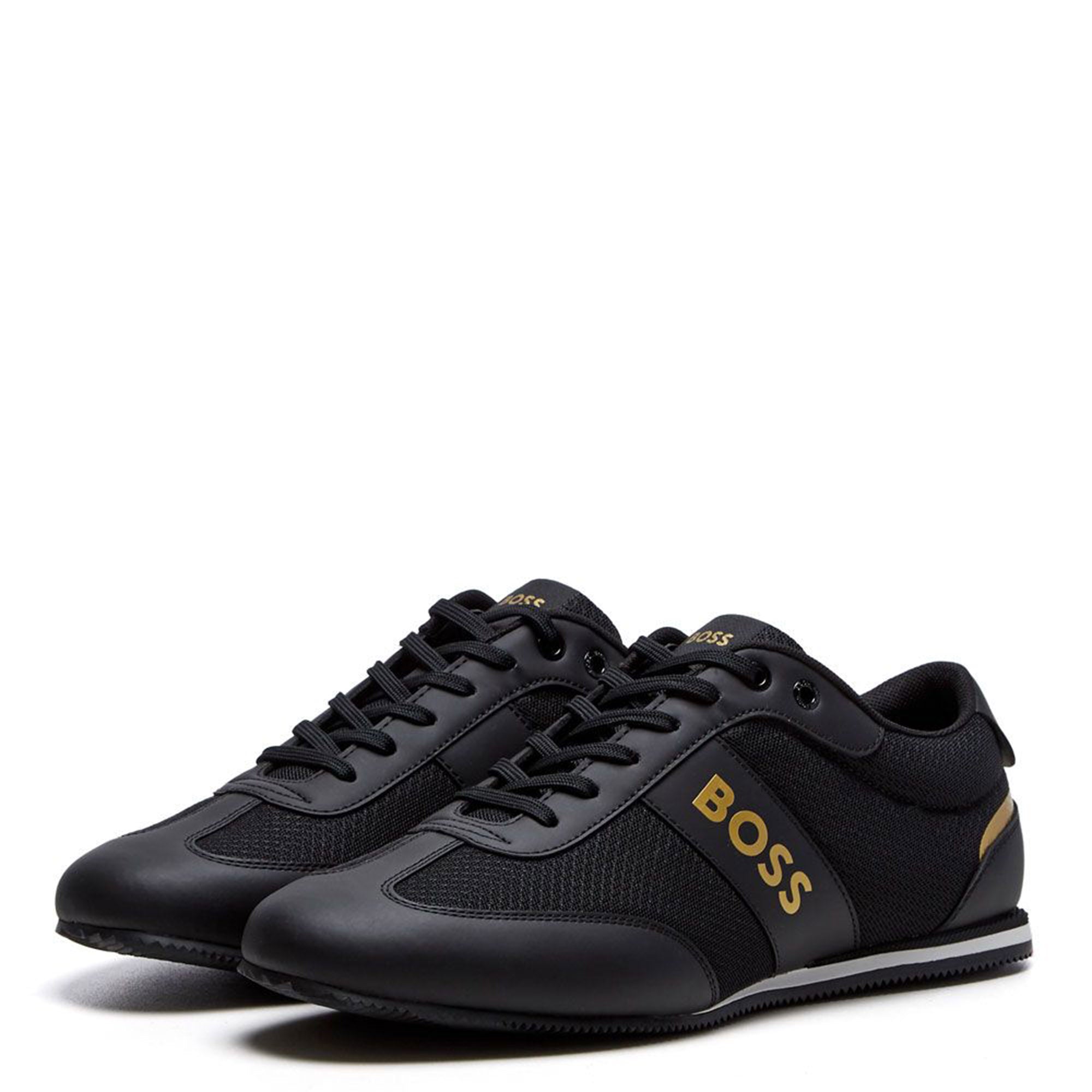 Hugo Boss Mens Parkour Run Sneakers Black UK 9