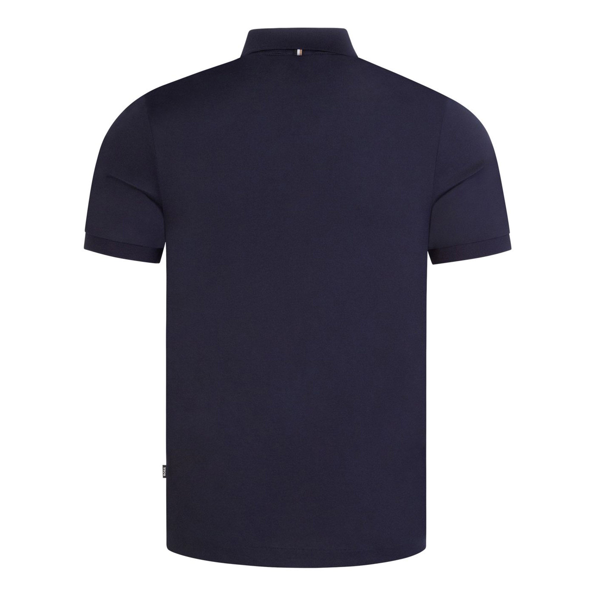 Hugo Boss Mens Zip Up Polo Shirt Navy XL