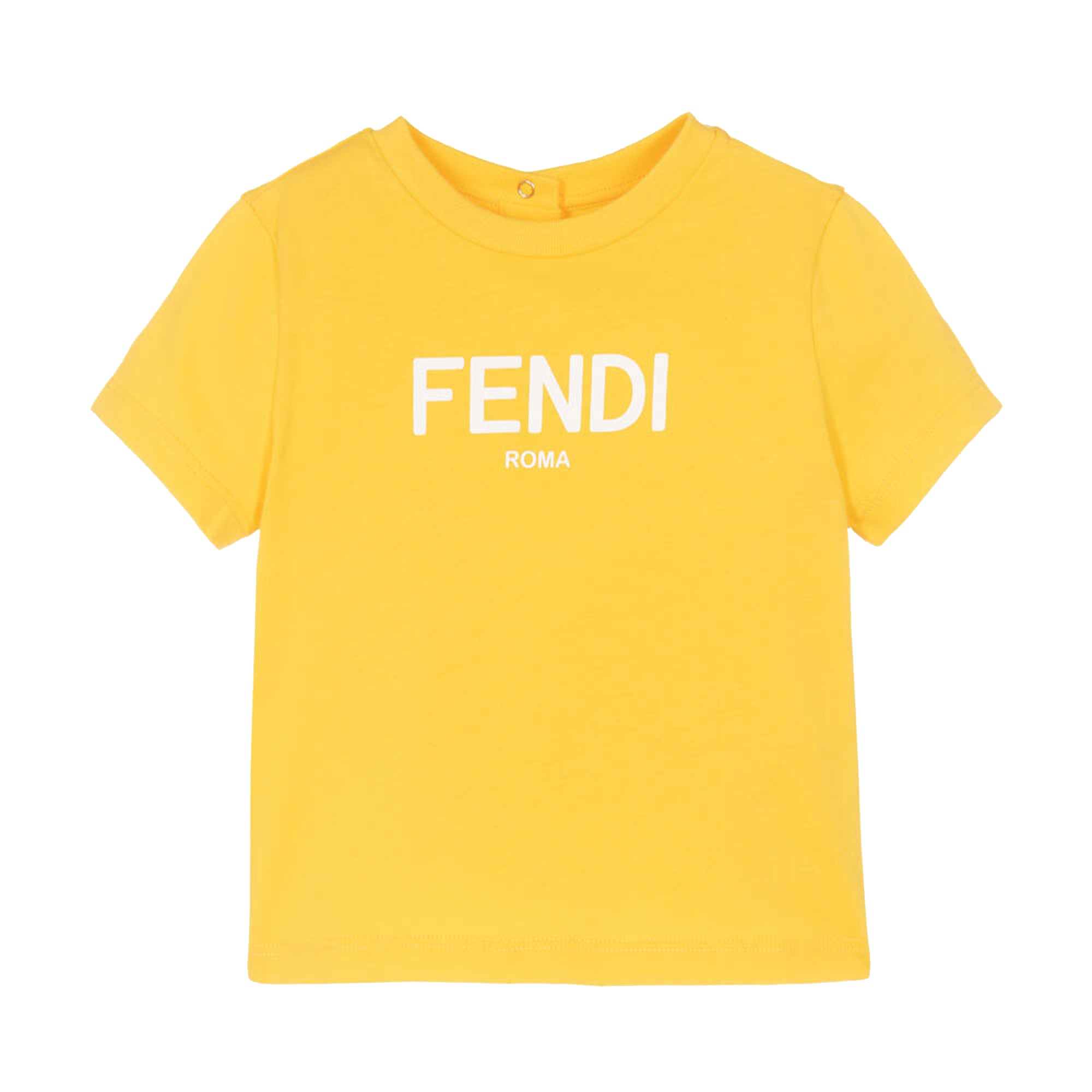 Fendi Baby Boys Logo T-shirt Yellow 18M