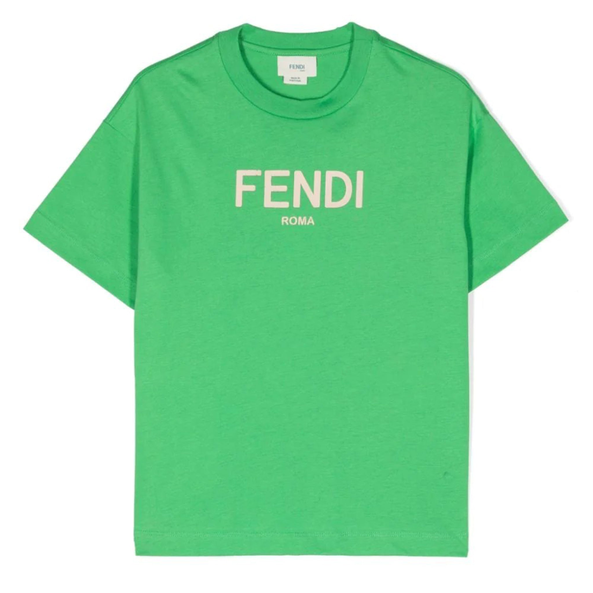 Fendi Baby Unisex Logo Print T-shirt Green 18M