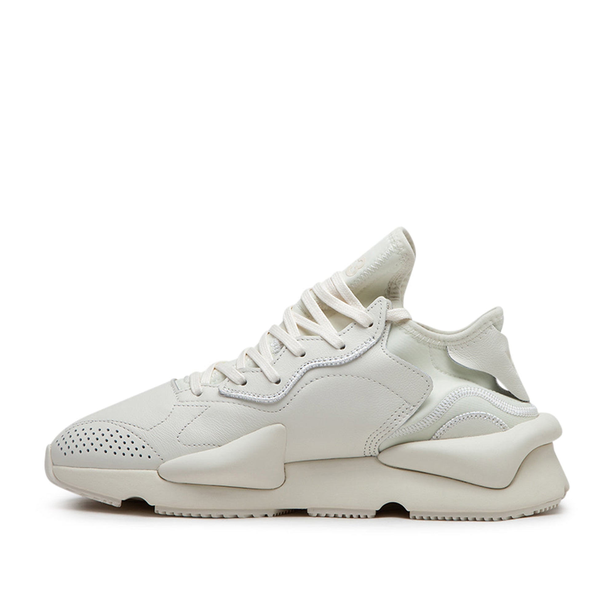 Y-3 Mens Kaiwa Sneakers White UK 8