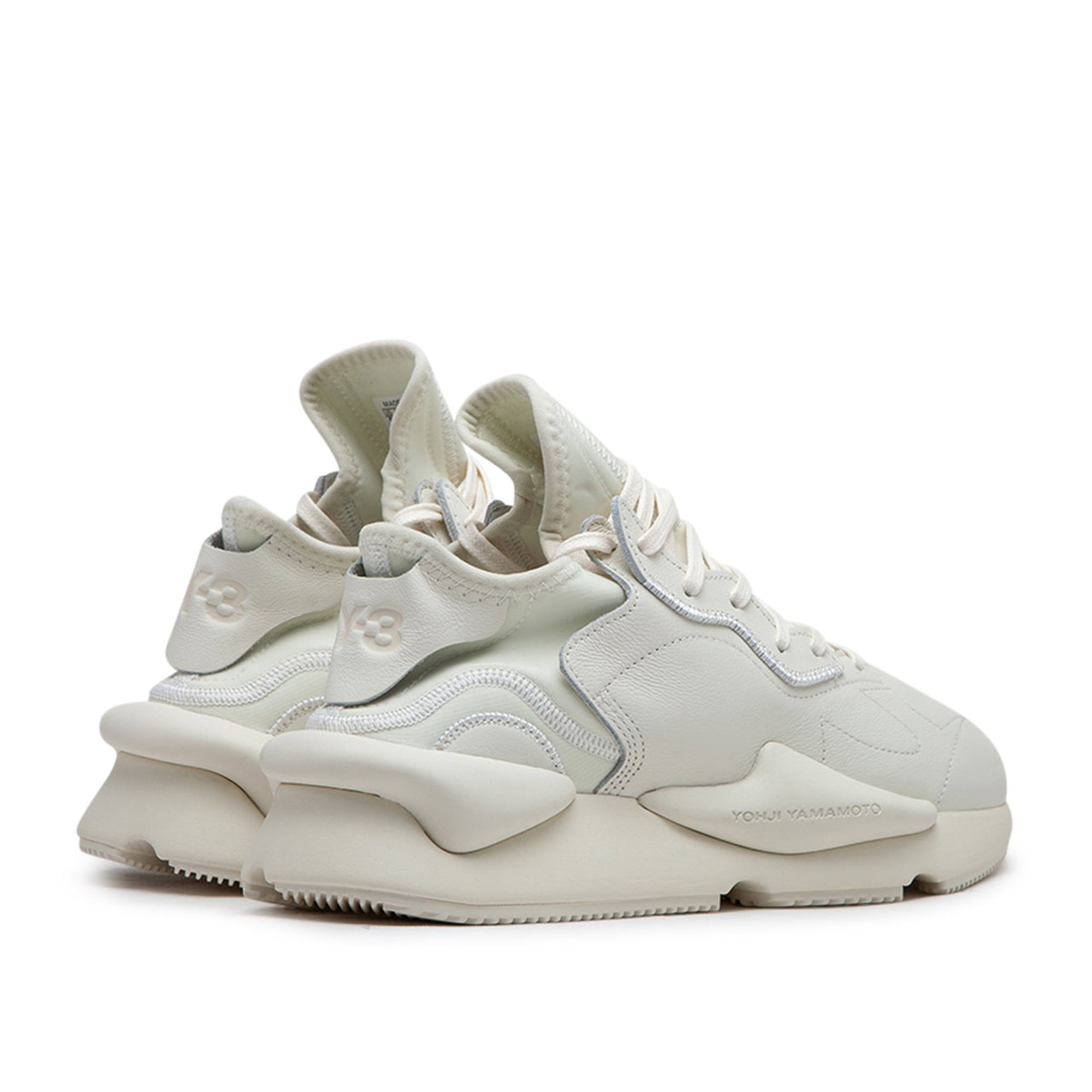 Y-3 Mens Kaiwa Sneakers White UK 9