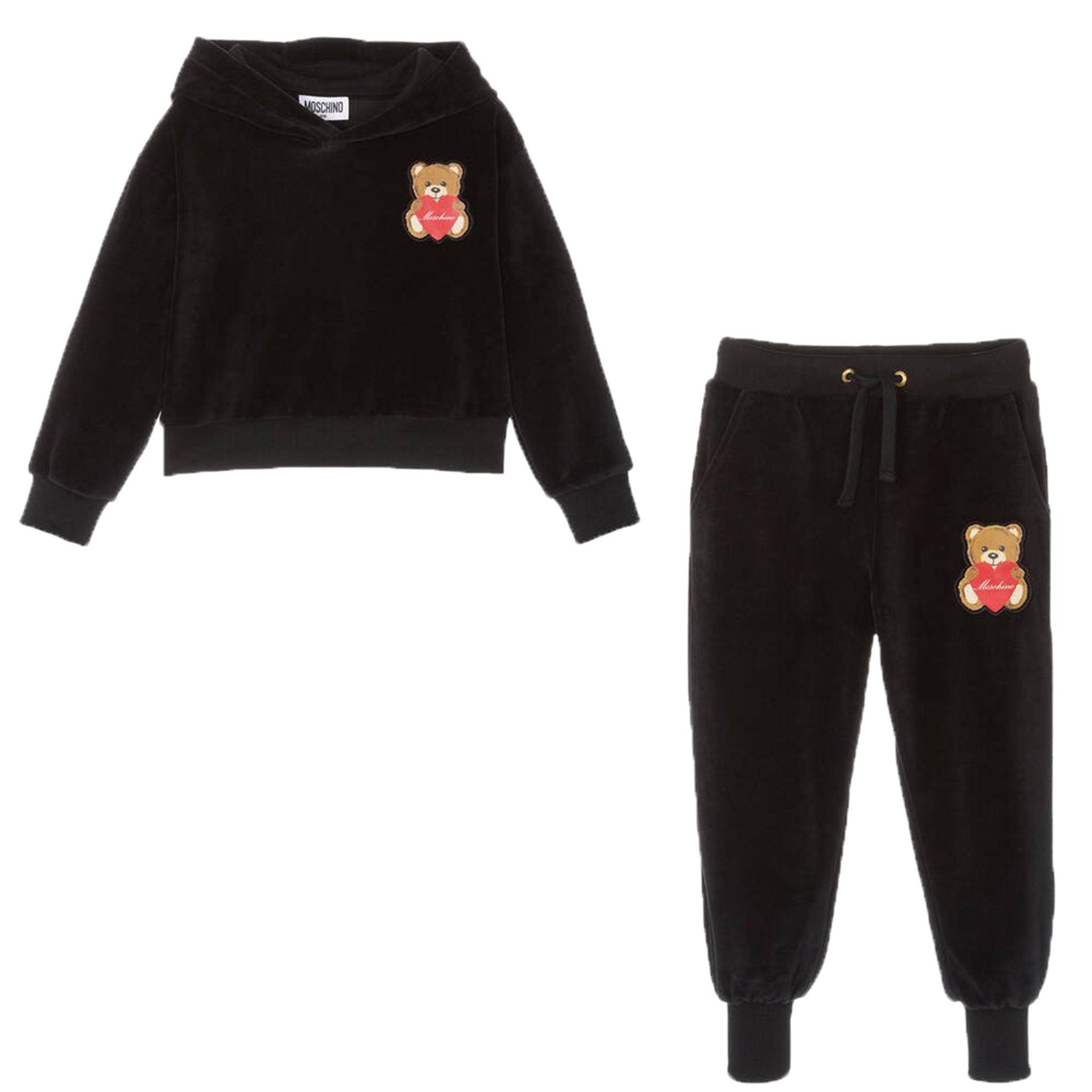 Sweatshirt+Trousers 8A Black 80%CO 20%PL