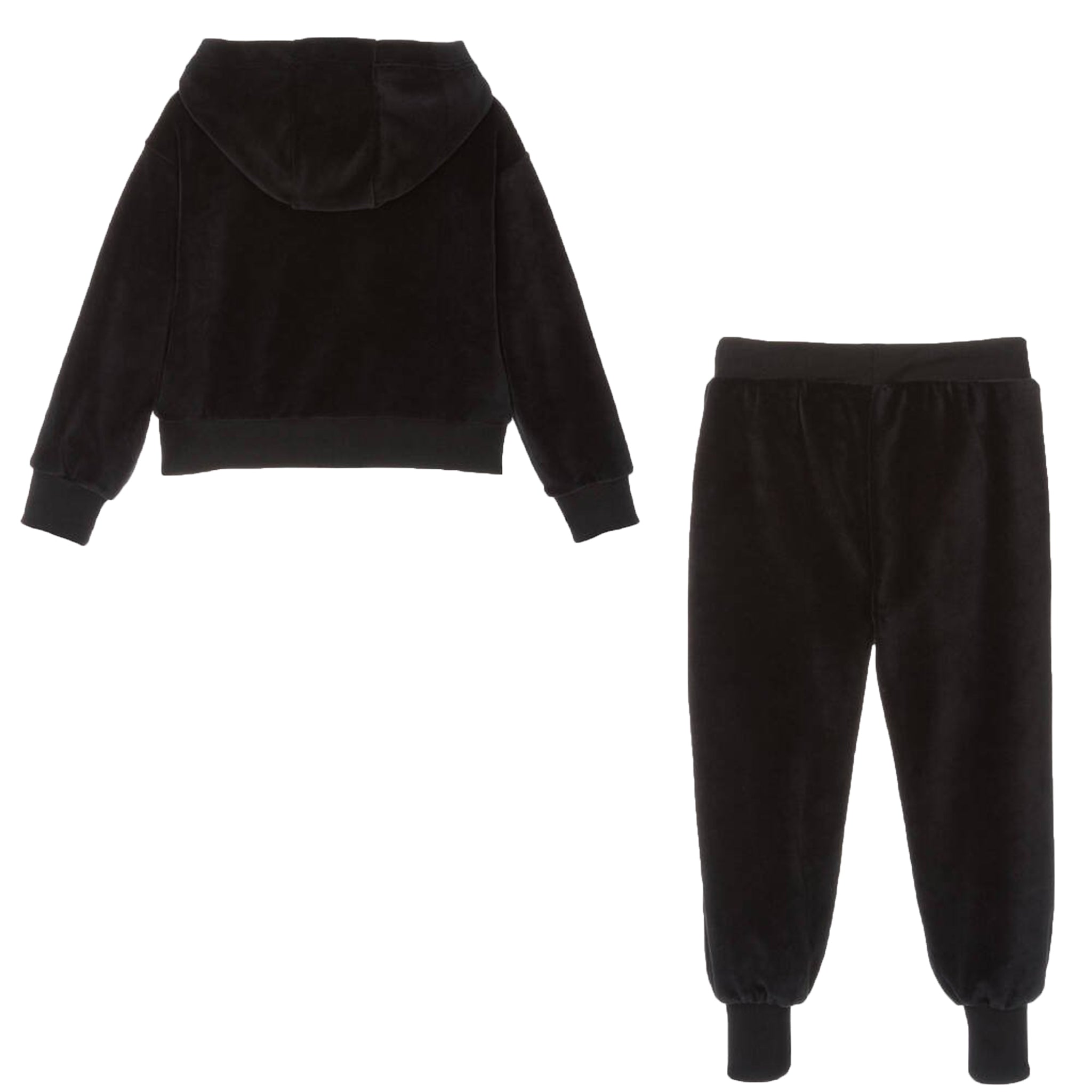 Sweatshirt+Trousers 8A Black 80%CO 20%PL