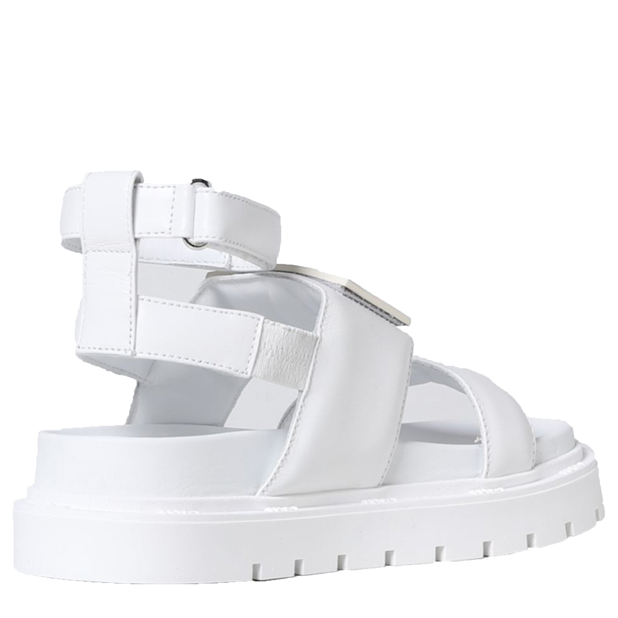 Fendi Girls Sandals FF Logo White Eu35