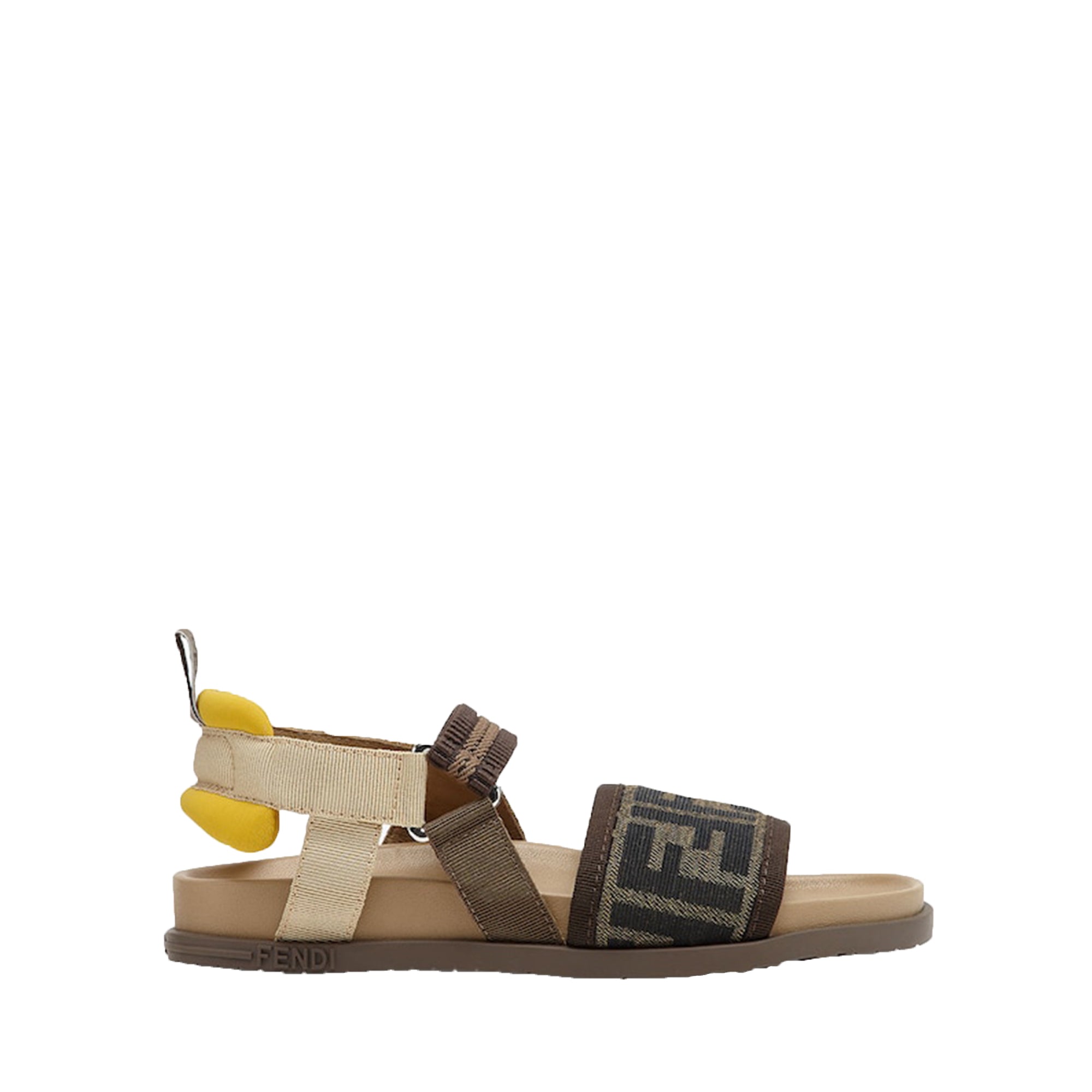 fendi girls ff sandals brown eu30