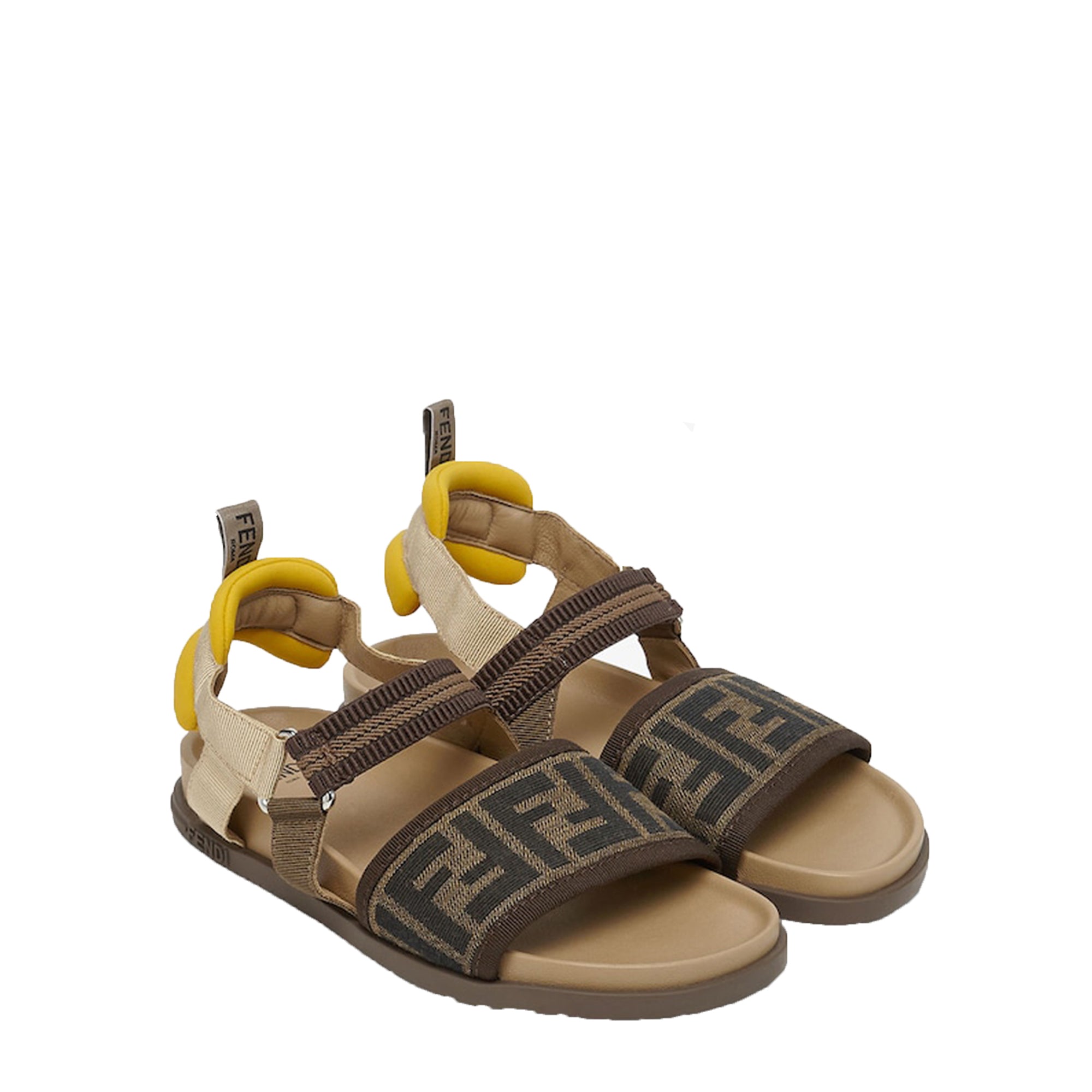 Fendi Girls FF Sandals Brown Eu34